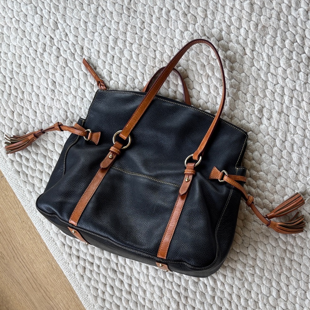 Dooney & Bourke Florentine Leather "The Smith" Satchel - Picture 4 of 9